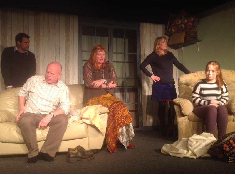 Curtain Up on Murder - Alex, Martin, Moppet, Sylvia and Ginny