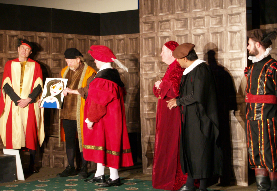 The King's Mare - Duke of Norfolk, Hans Holbein, Henry VIII, Archbishop Cranmer, Thomas Cromwell and Sir Thomas Wroithsley