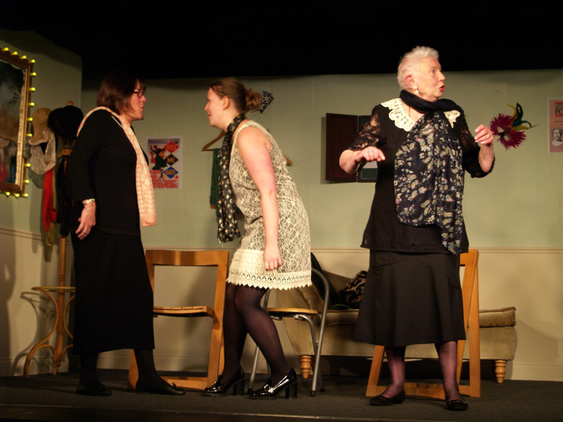 All the World's a Stage - Tara, Clarissa and Di in Braying the Part