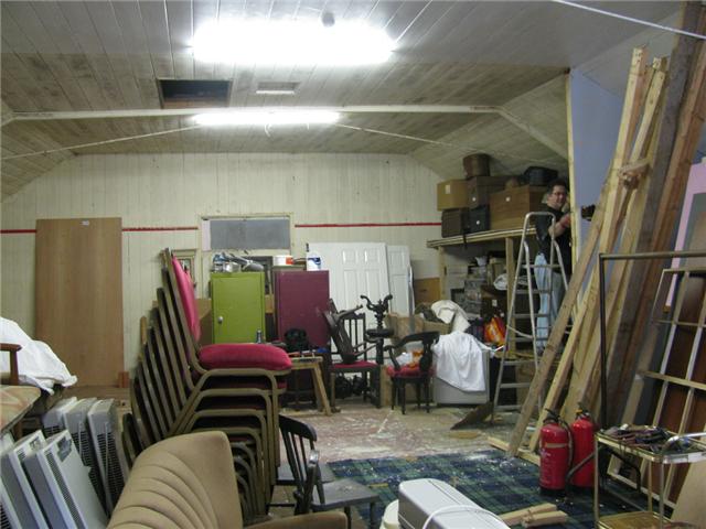The Shed under construction
