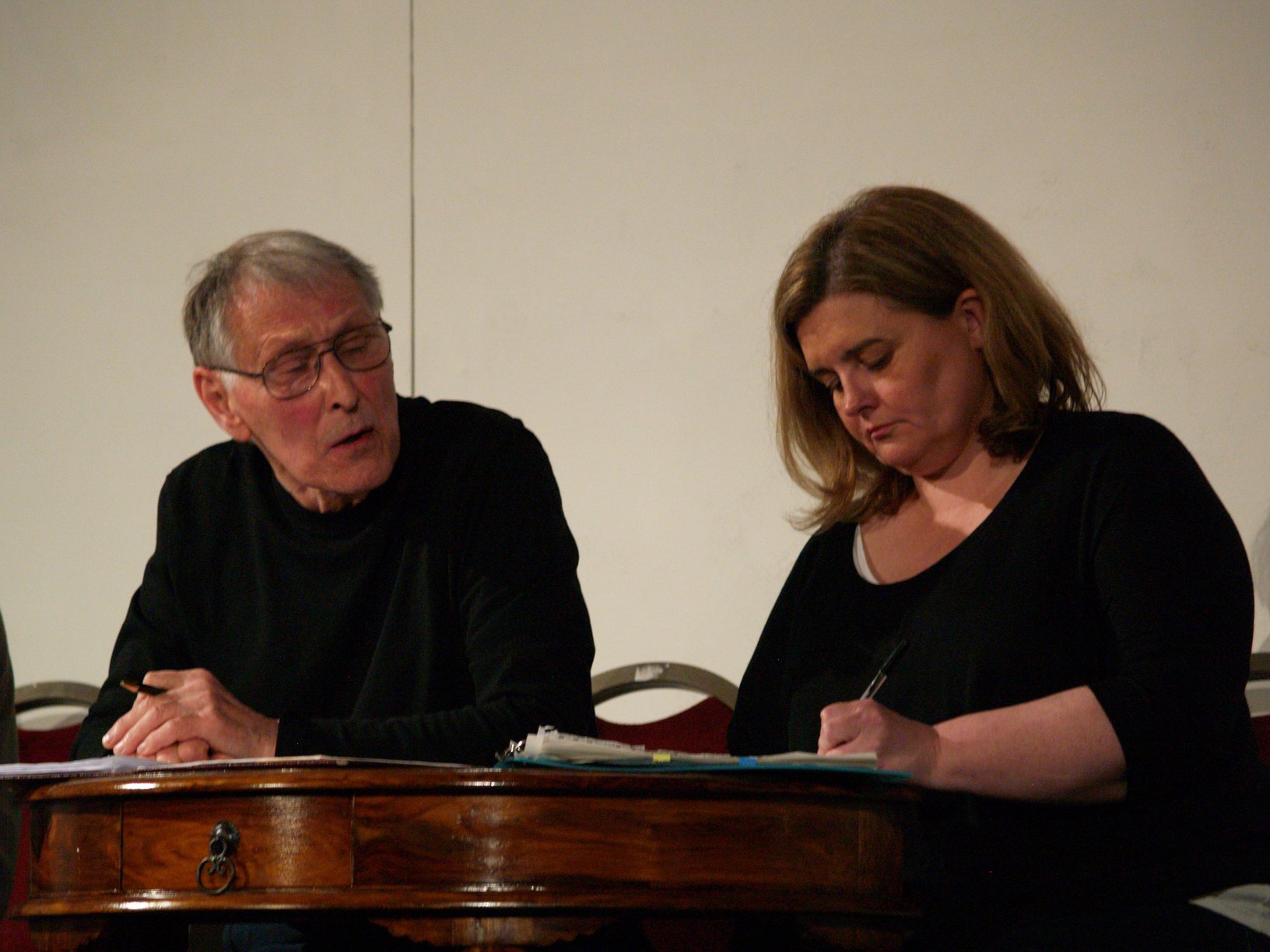 The Judge (Roger Mathewson) & Clerk of the Court (Sarah Davies)