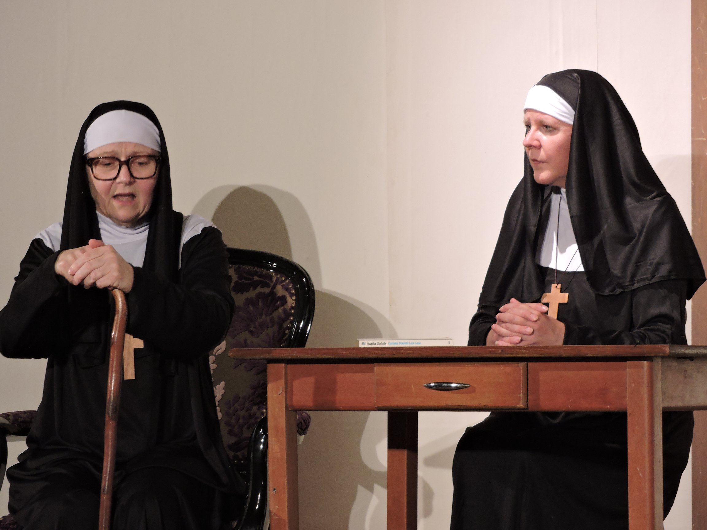 Sister Magdalen (Emmy Lloyd) and Sister Henry (Genni Trickett)
