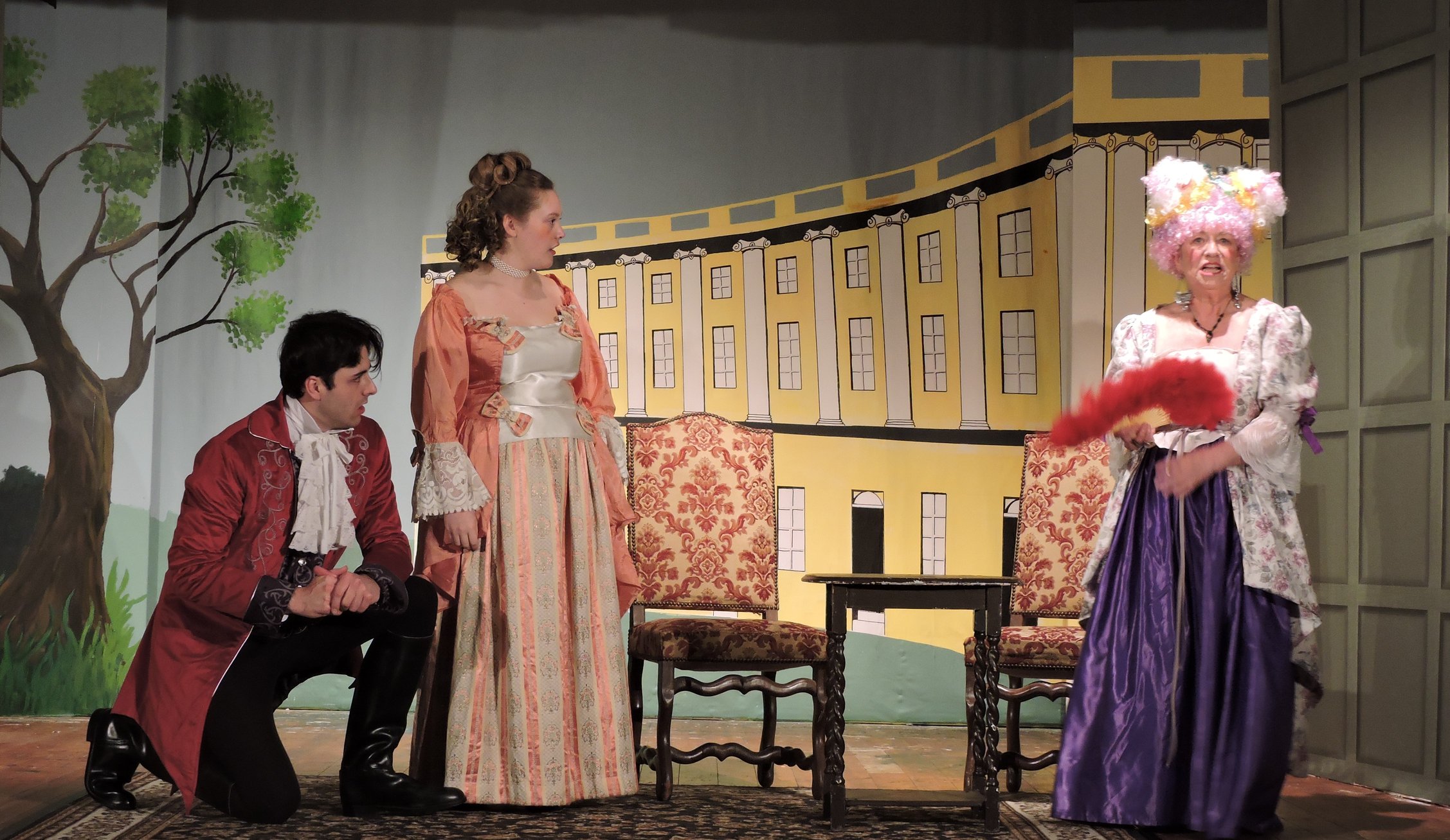 Captain Jack Absolute, Lydia Languish & Mrs Malaprop (Joe, Luka & Susan)